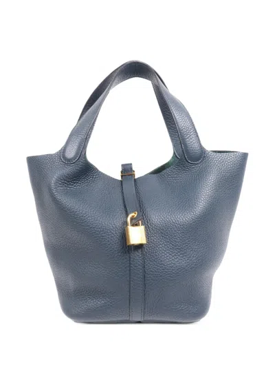 Pre-owned Hermes Picotin Mm Bucket Bag In Green