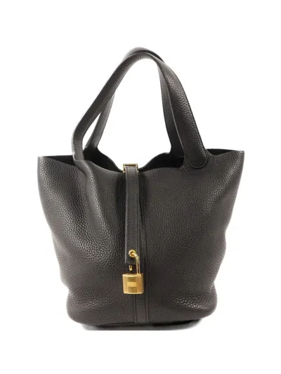 Pre-owned Hermes Picotin Mm Shoulder Bag In Black