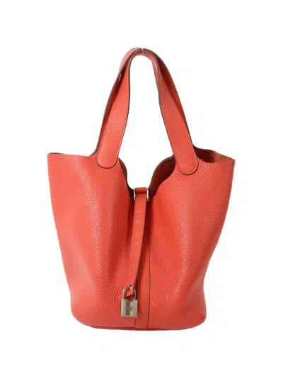 Pre-owned Hermes Picotin Mm Shoulder Bag In Orange