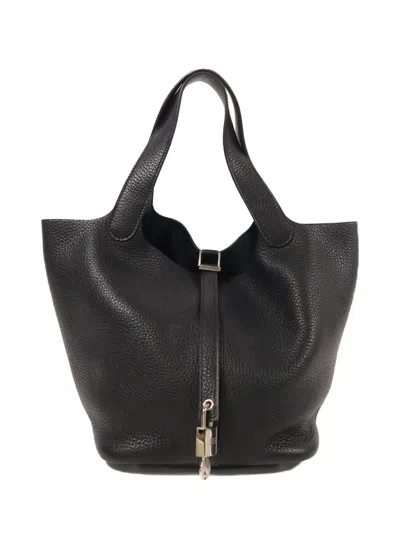 Pre-owned Hermes Picotin Mm Tote Bag In Black