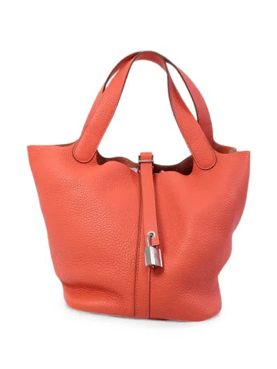 Pre-owned Hermes Picotin Mm Tote Bag In Pink