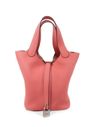 Pre-owned Hermes Picotin Pm Tote Bag In Pink
