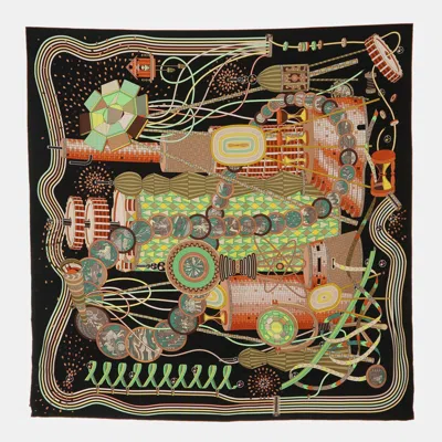Pre-owned Hermes Piere Marie Multicolor Silk Scarf
