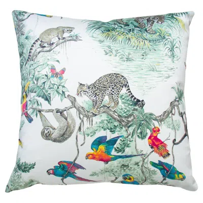 Pre-owned Hermes Pillow Equator Imprime, Green Backing
