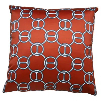 Pre-owned Hermes Pillow Fil D'argent In Brown