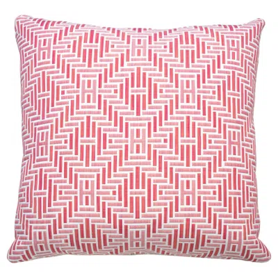 Pre-owned Hermes Pillow H Losange, Off-white Backing In Pink