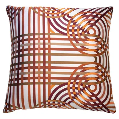Pre-owned Hermes Pillow Spirographie In Brown