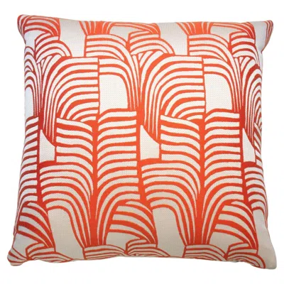 Pre-owned Hermes Pillow Zebrures, Ecru Backing In Brown