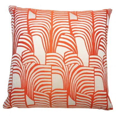 Pre-owned Hermes Pillow Zebrures, Orange Backing