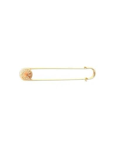 Pre-owned Hermes Hermès Pin Brooch In Gold