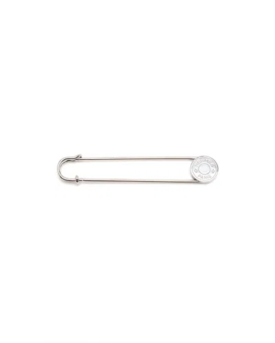 Pre-owned Hermes Hermès Pin Brooch In Silver