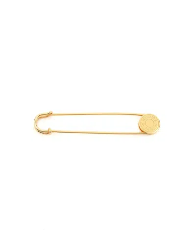 Pre-owned Hermes Hermès Pin Brooch In Yellow