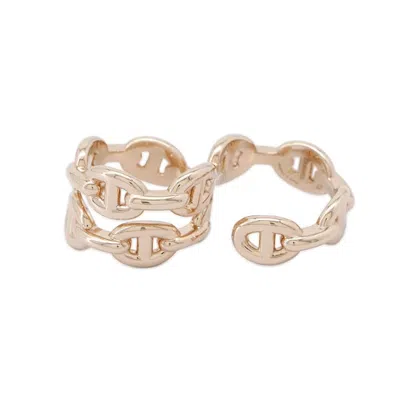 Pre-owned Hermes Pink Band Ring ()