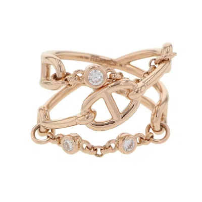 Pre-owned Hermes Pink Band Ring ()