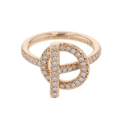 Pre-owned Hermes Pink Band Ring ()