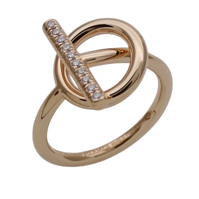 Pre-owned Hermes Pink Band Ring ()