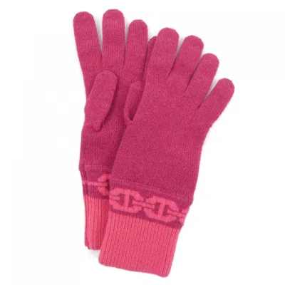 Pre-owned Hermes Pink Cashmere Warm Gloves ()