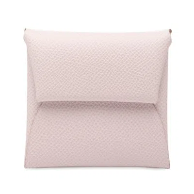 Pre-owned Hermes Pink Epsom Leather Coin Purse/coin Case ()
