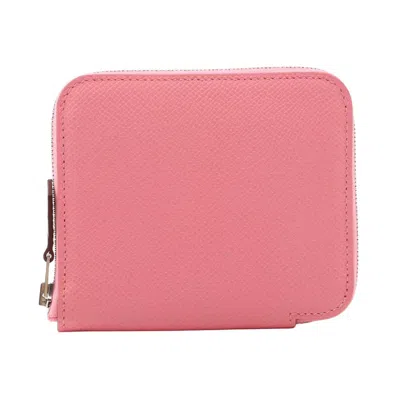 Pre-owned Hermes Pink Epsom Leather Coin Purse/coin Case ()
