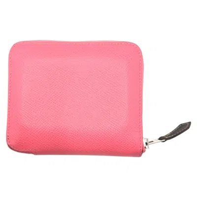 Pre-owned Hermes Pink Epsom Leather Wallet (bi-fold) ()