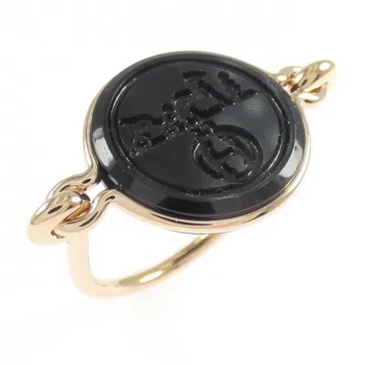 Pre-owned Hermes Pink Gold (18k) Band Ring ()