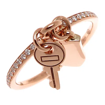 Pre-owned Hermes Pink Gold (18k) Band Ring ()