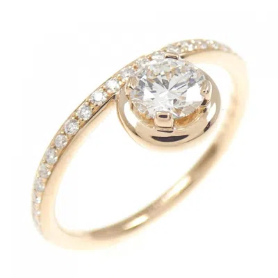 Pre-owned Hermes Pink Gold (18k) Band Ring ()