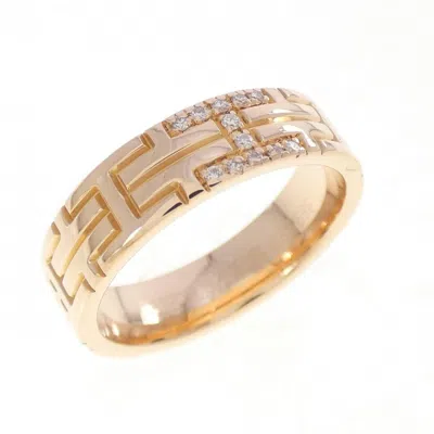 Pre-owned Hermes Pink Gold (18k) Band Ring ()