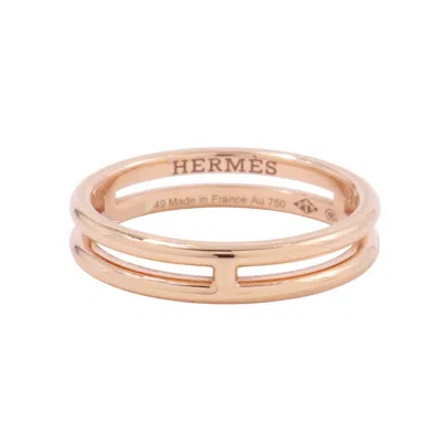 Pre-owned Hermes Pink Gold (18k) Wedding Ring ()