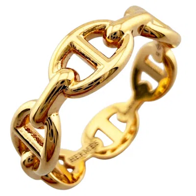 Pre-owned Hermes Pink Gold Pink Gold (18k) Band Ring ()