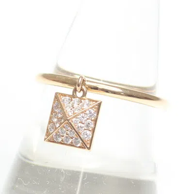 Pre-owned Hermes Pink Gold Pink Gold (18k) Band Ring ()