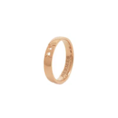 Pre-owned Hermes Pink Gold Pink Gold (18k) Wedding Ring ()