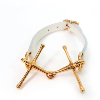 Pre-owned Hermes Pink Gold White Charm Bracelet () In Multi