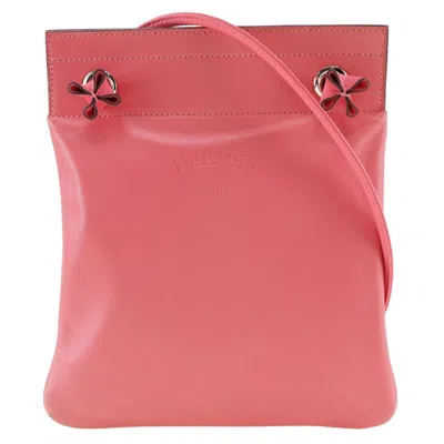 Pre-owned Hermes Pink Leather Shoulder Bag ()