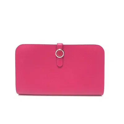 Pre-owned Hermes Pink Other Long Wallet (bi-fold) ()