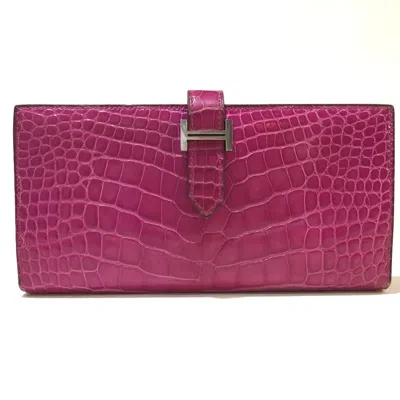Pre-owned Hermes Pink Other Long Wallet (bi-fold) ()