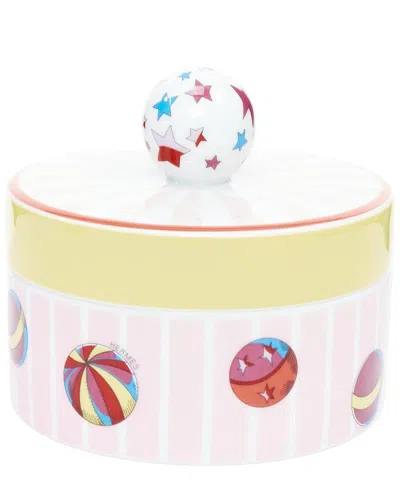 Pre-owned Hermes Hermès Pink Others Porcelain Container (authentic Pre-loved)