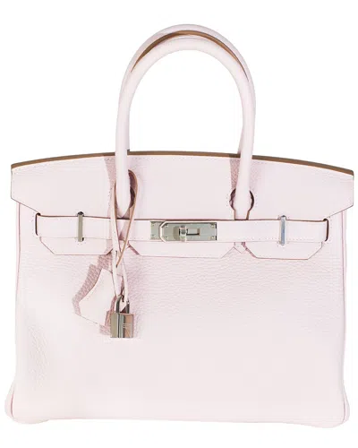 Pre-owned Hermes Hermès Pink Togo Leather Birkin 30 Phw (authentic Pre-loved)