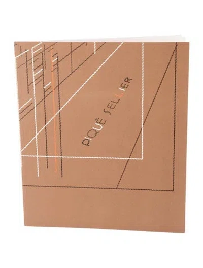 Pre-owned Hermes Piqué Sellier Puzzle Sketch Pad In Brown
