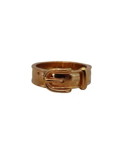 Pre-owned Hermes Hermès Plated Belt Buckle Ring (authentic Pre-loved)