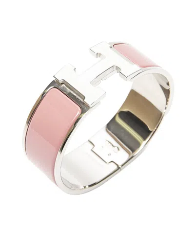 Pre-owned Hermes Hermès Plated Clic Clac H Bracelet (authentic Pre-loved)