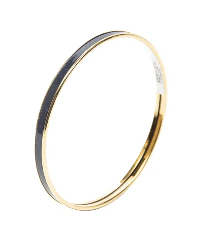 Pre-owned Hermes Hermès Plated Enamel Bangle (authentic Pre-loved)