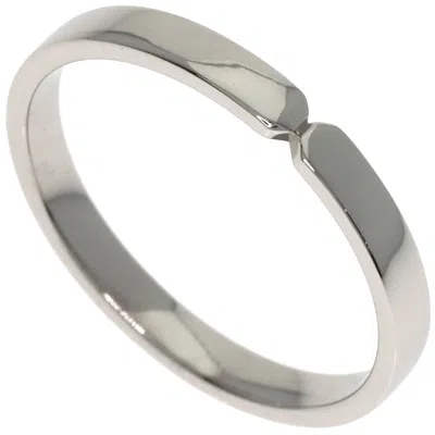 Pre-owned Hermes Platinum 950 Band Ring ()