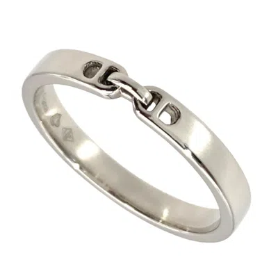 Pre-owned Hermes Platinum 950 Band Ring ()