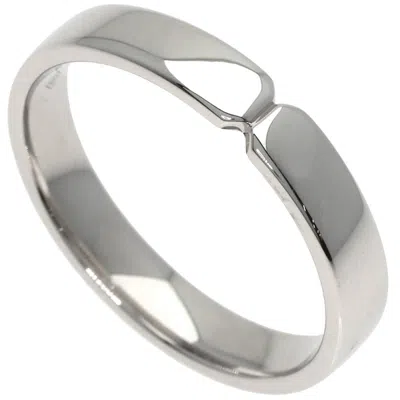 Pre-owned Hermes Platinum 950 Band Ring ()