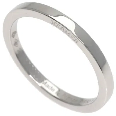 Pre-owned Hermes Platinum 950 Band Ring ()