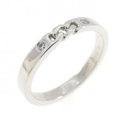 Pre-owned Hermes Platinum 950 Band Ring ()