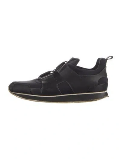 Pre-owned Hermes Player Sneakers In Black