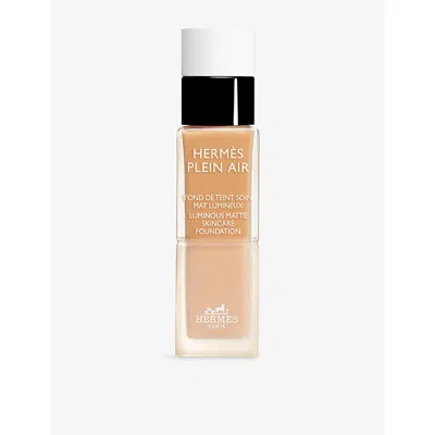 Hermes Argan Plein Air Luminous Matte Skincare Foundation 33ml In Brown