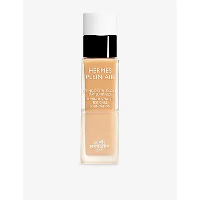 Hermes Cajou Plein Air Luminous Matte Skincare Foundation 33ml In Brown